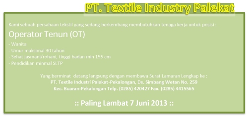 Textil Industry Palekat-140413